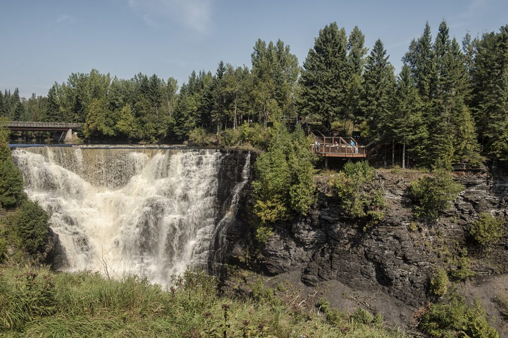 View of Kakabeka Falls observation platform