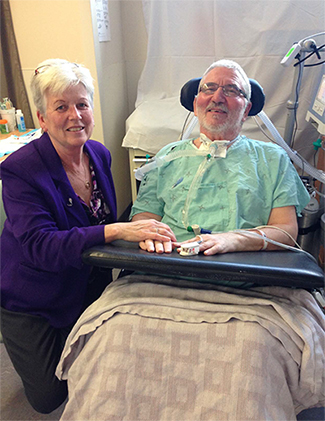 Mike and Carolyn sitting together