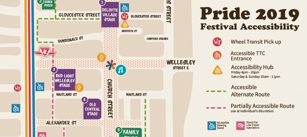 map of pride event