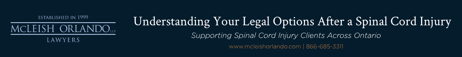 McLeish Orlando Lawyers. Understanding your options after a spinal cord injury