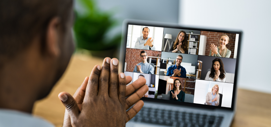 Person participating on a virtual call