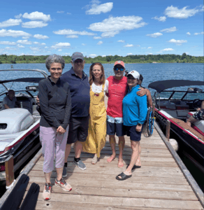 4 individuals on dock