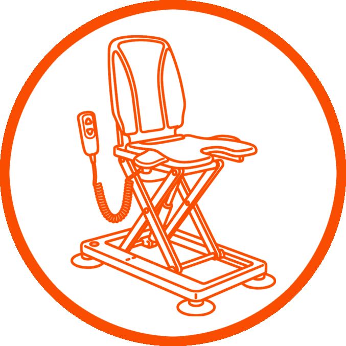 Bath lift icon
