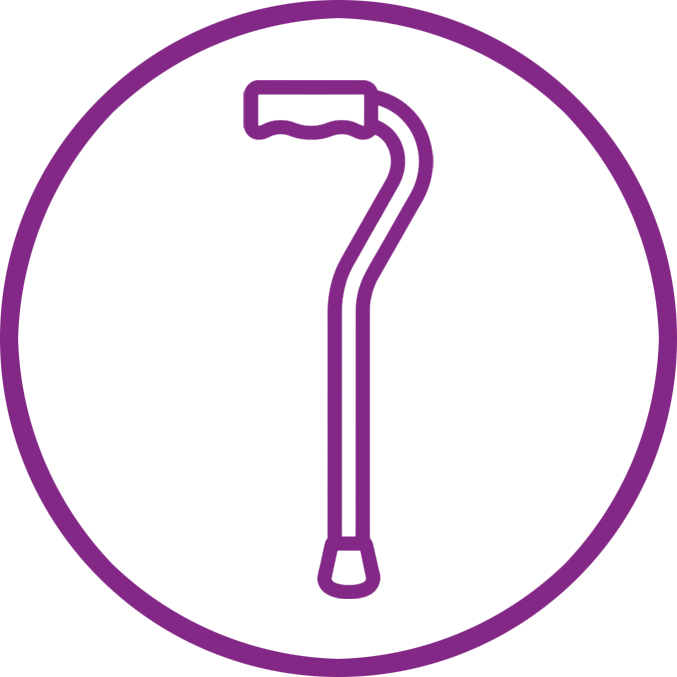 offset cane icon