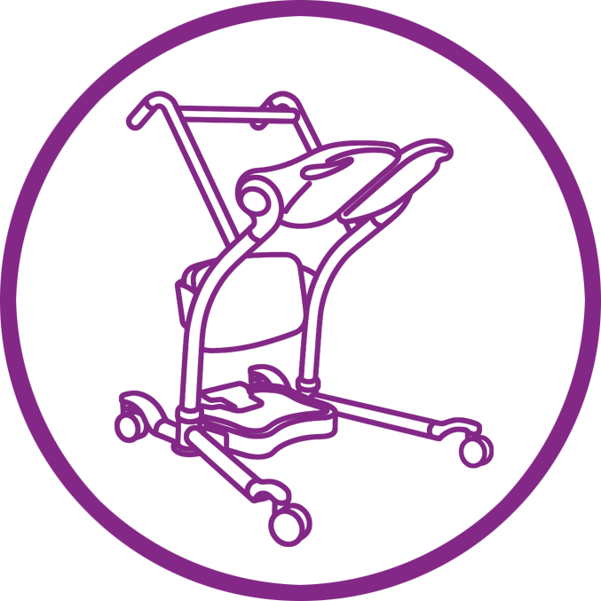 Sit-to-stand lift icon